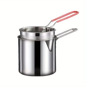 Deep Fryer Pot with Basket Stainless Steel Frying Set | Cookware