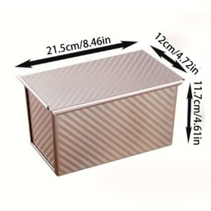 450g Carbon Steel Non-Stick Loaf Pan with Lid (Baking Pan) | Baking Kitchenware