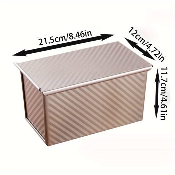450g Carbon Steel Non-Stick Loaf Pan with Lid (Baking Pan) | Baking Kitchenware