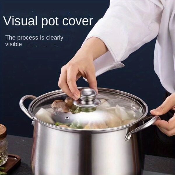 Versatile Large Stainless Steel Stock Pot | Cookware