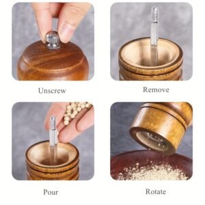 Manual Solid Wood Pepper Grinder | Kitchen Essential