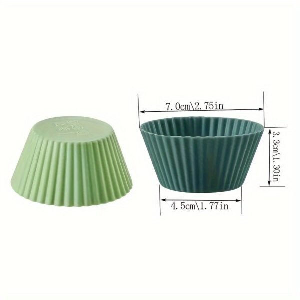 24 Pack of Reusable Silicone Liners for Cupcakes And Muffins | Baking Kitchenware