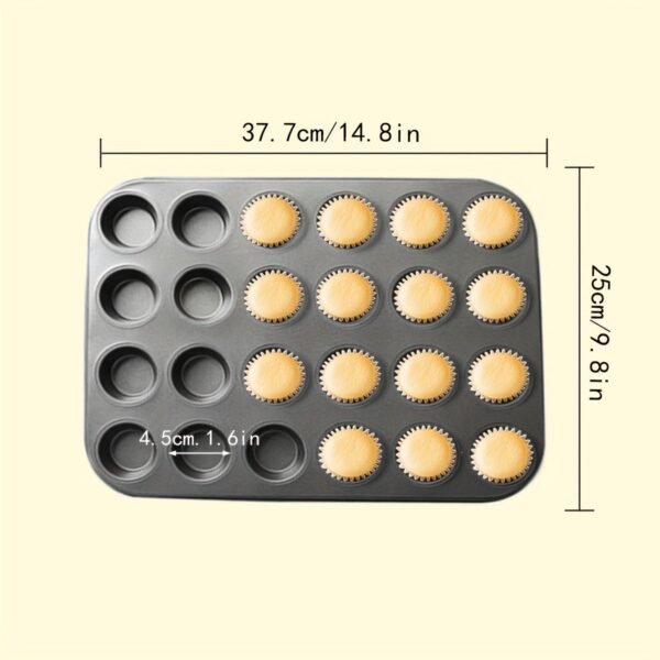 251bb744-05d0-4e25-b70f-44ac44a95db7.jpg 24-Cup Mini Cake Mold Muffin Cupcake Baking Pan for Home Kitchen | Baking Kitchenware