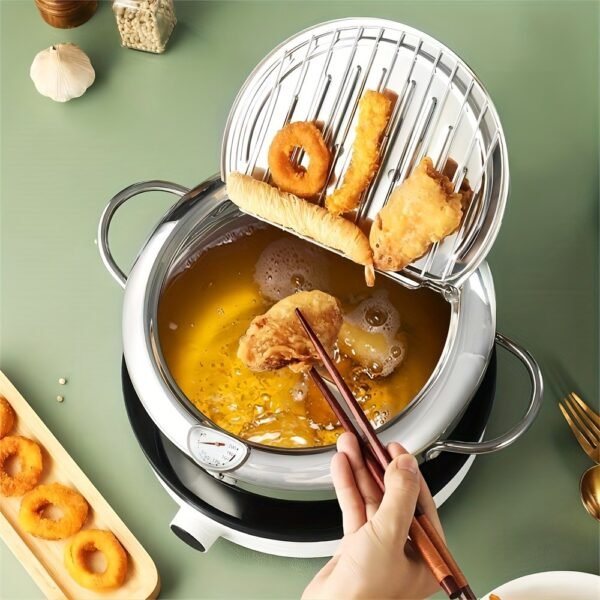 Stainless Steel Deep Fryer Pot Multi-Purpose Frying Pot | Cookware
