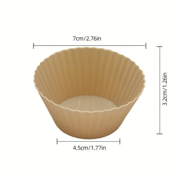 10pcs Reusable Silicone Cupcake Liners Non-Stick Baking Cups Set | Baking Kitchenware