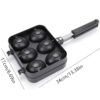 Egg Waffle Maker Pan Smiley Face Bubble Waffle Mold | Cookware