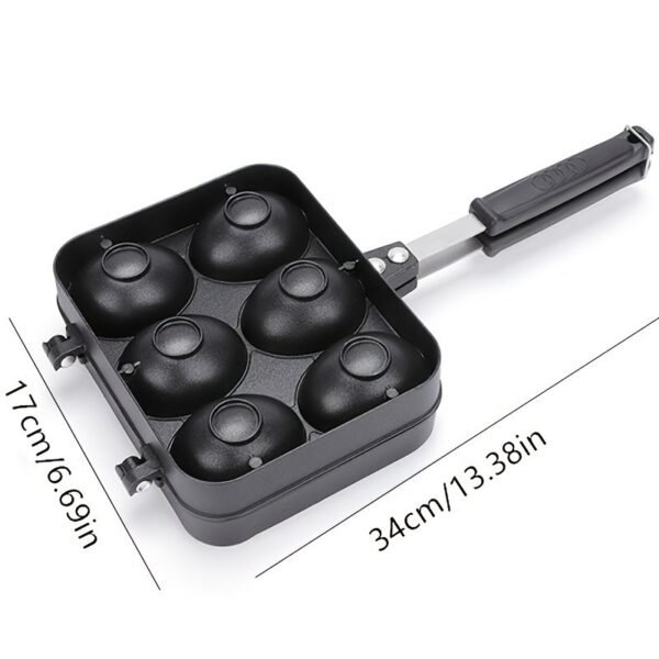 Egg Waffle Maker Pan Smiley Face Bubble Waffle Mold | Cookware