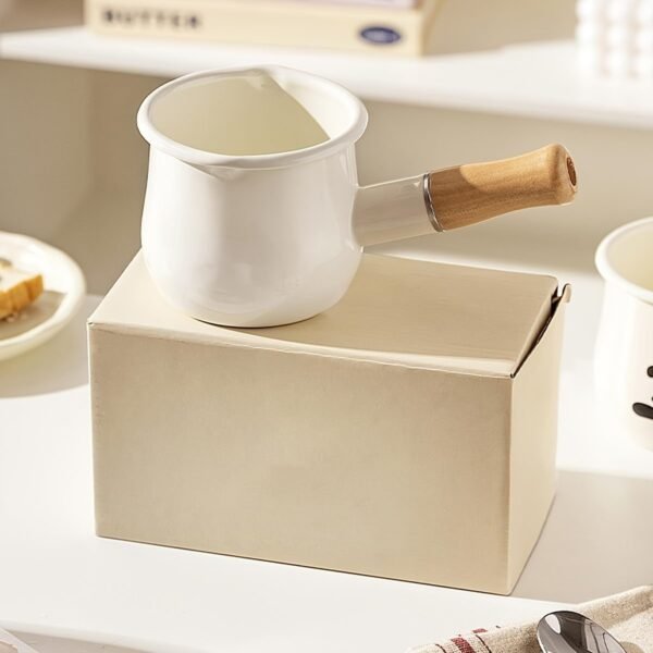Compact Enamel Milk Pot | Cookware