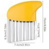 72819377-f461-47c2-8e1a-8181d24bddc8.jpg Stainless Steel Deep Wolf Tooth Potato Cutter with Wavy Slice Design | Kitchen Tool