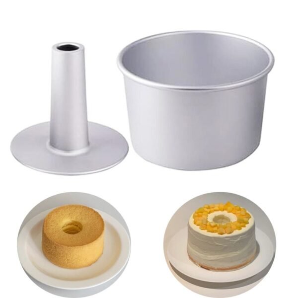 1pc of Odem Round Anodized Aluminum Cake Pan Featuring a Removable Base | Cookware