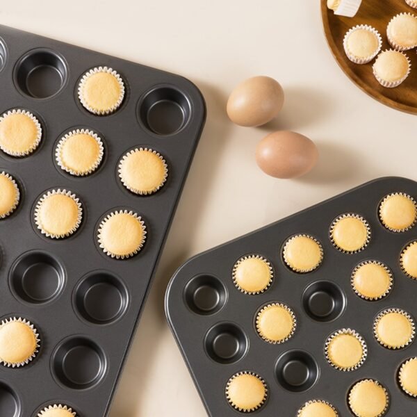 a85cd08e-1b30-4cc1-8b82-e3ff232f63f5.jpg 24-Cup Mini Cake Mold Muffin Cupcake Baking Pan for Home Kitchen | Baking Kitchenware