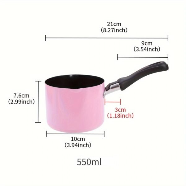 1pc Milk Pan Mini,Colourful Milk Pan pink | Cookware