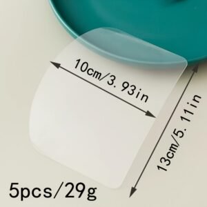 b07885a8c34cb8e7dbb488c5977cad99.jpg 5pcs Transparent Cake Scraper & Smoothing Tool Set Cream Spatula Kit | Kitchen Utensil