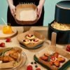 10pcs Non-Stick Air Fryer Liners Brown Paper Sheets for Baking | Cookware