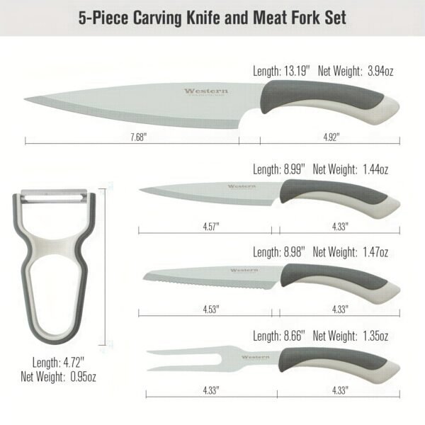 5pcs Professional Meat Carving Knife Set | Kitchen Tool