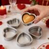d474a1ae-42c9-46fc-bf51-2016c7fc786a.jpg 3pcs Aluminum Heart-Shaped Cake Mold Set Fixed Bottom Baking Pans | Baking Kitchenware