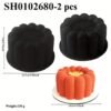 2pcs Fluted Silicone Mousse Cake Mold Wavy Cylinder Dessert Molds | Baking Kitchenware