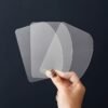 5pcs Transparent Cake Scraper & Smoothing Tool Set Cream Spatula Kit | Kitchen Utensil