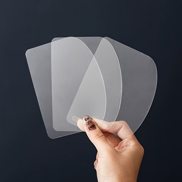 5pcs Transparent Cake Scraper & Smoothing Tool Set Cream Spatula Kit | Kitchen Utensil