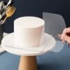 5pcs Transparent Cake Scraper & Smoothing Tool Set Cream Spatula Kit | Kitchen Utensil