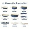 12pcs Nonstick Cookware Set | Cookware