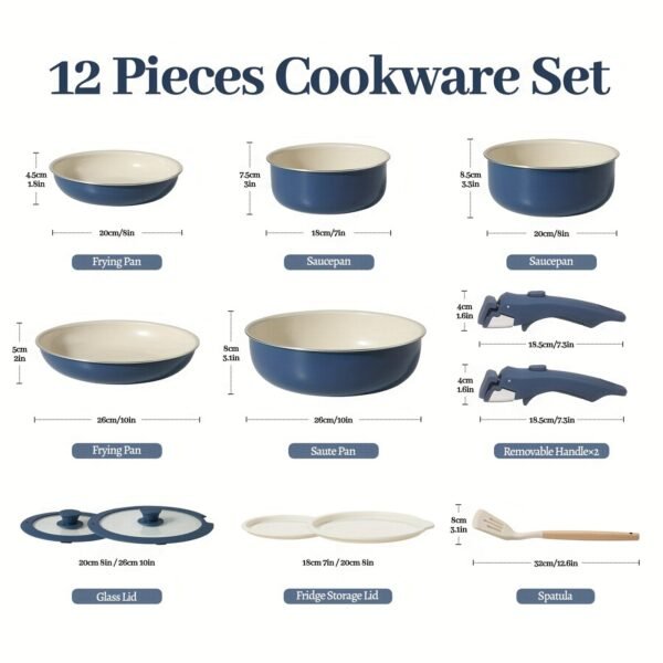 12pcs Nonstick Cookware Set | Cookware
