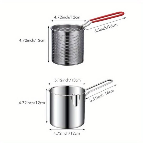 f5793bac467c4d4facfbbfb37cb71613-goods.jpeg Deep Fryer Pot with Basket Stainless Steel Frying Set | Cookware