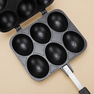 Egg Waffle Maker Pan Smiley Face Bubble Waffle Mold | Cookware