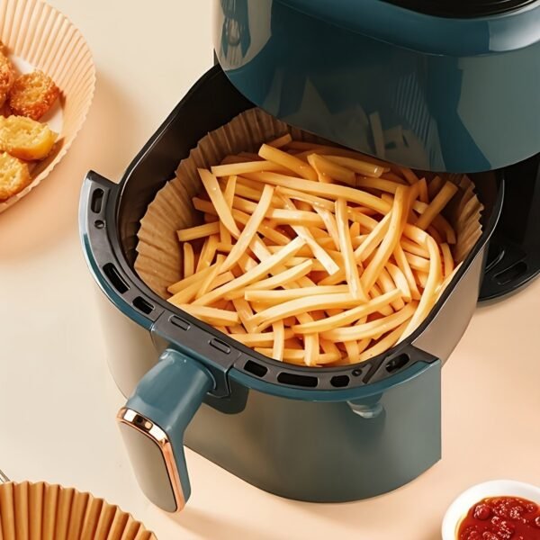 10pcs Non-Stick Air Fryer Liners Brown Paper Sheets for Baking | Cookware