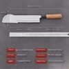 Hand-forged Japanese Hammer Pattern Knife | Kitchen Tool